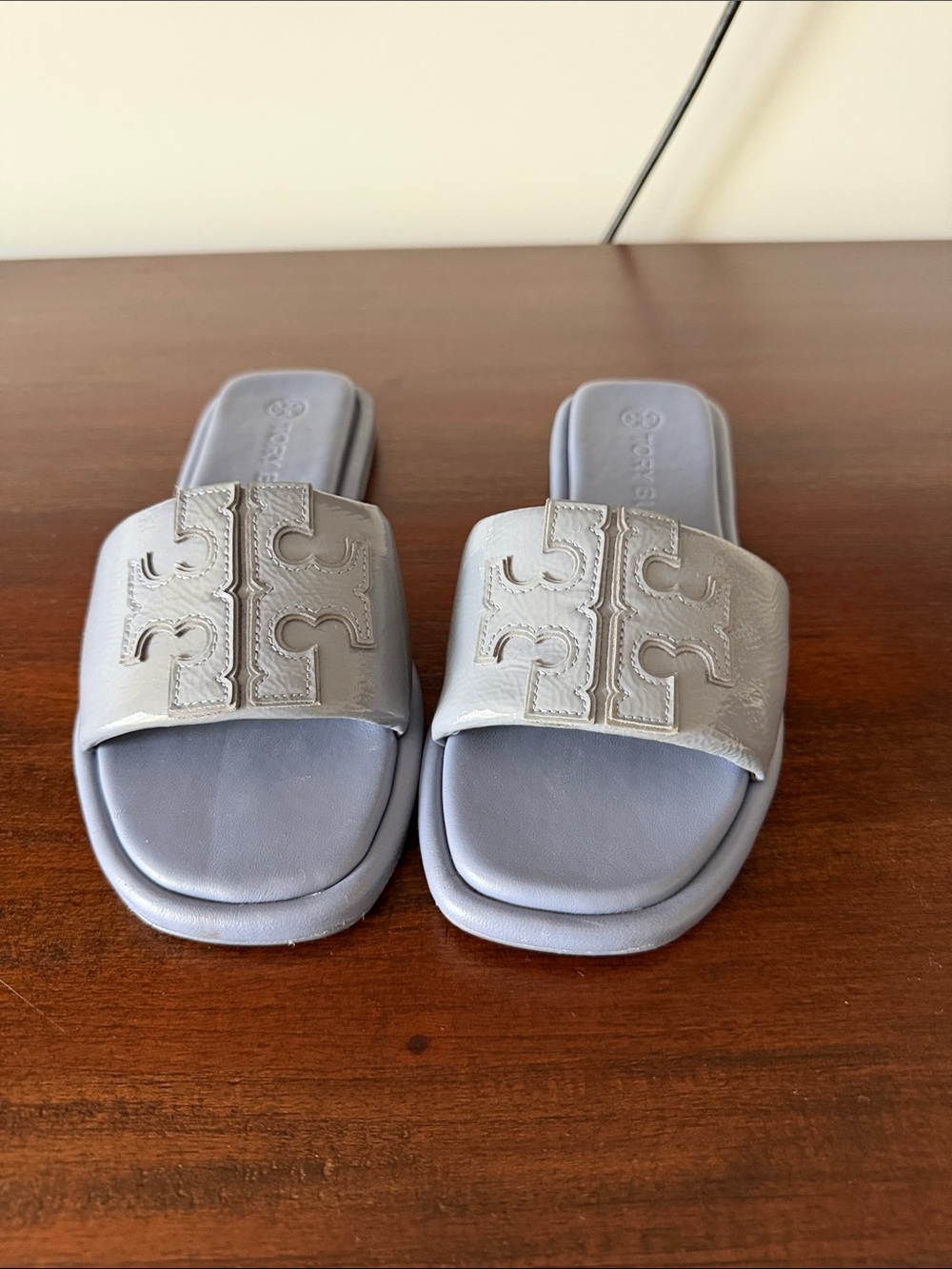 Tory Burch Light Lavender Slide Sandals